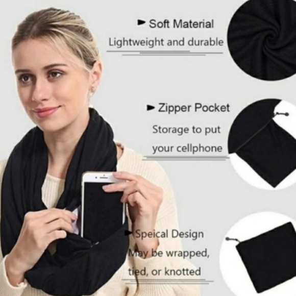 Beyond Yoga black Infinity scarf - Picture 4 of 13